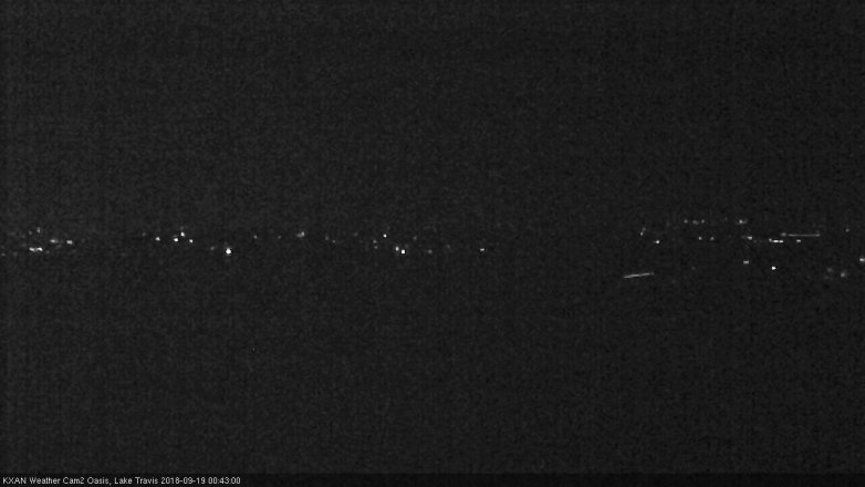 Lake Travis webcam, September 18, 2018 11:45 PM CT