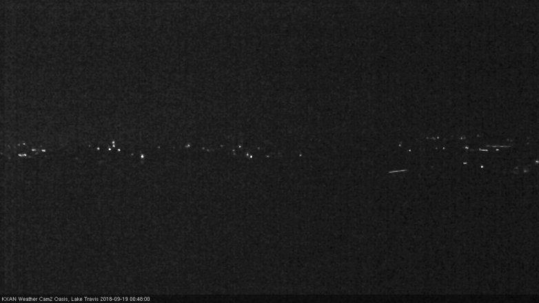 Lake Travis webcam, September 18, 2018 11:50 PM CT