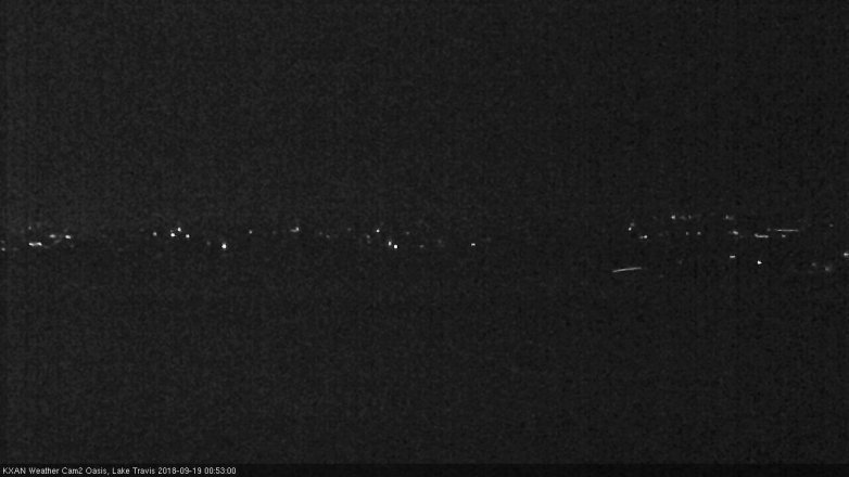Lake Travis webcam, September 18, 2018 11:55 PM CT