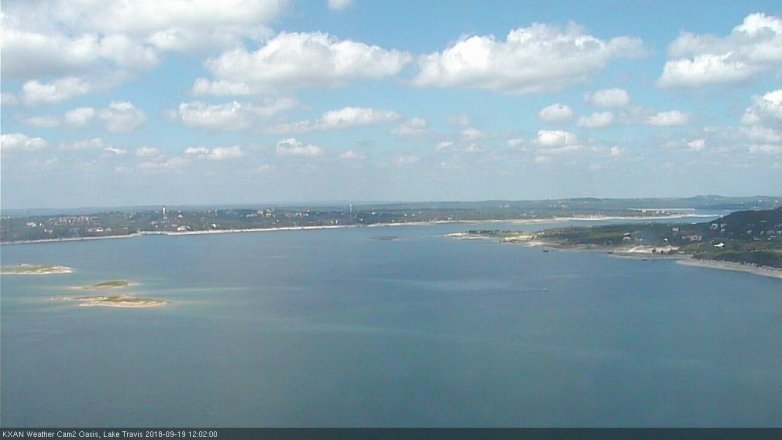 Lake Travis webcam, September 19, 2018 11:05 AM CT