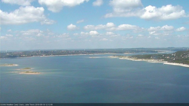 Lake Travis webcam, September 19, 2018 11:15 AM CT