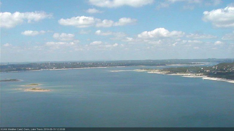 Lake Travis webcam, September 19, 2018 11:35 AM CT