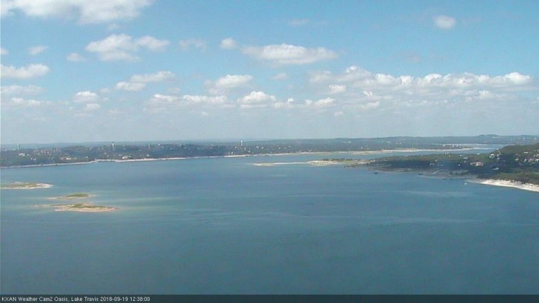Lake Travis webcam, September 19, 2018 11:40 AM CT