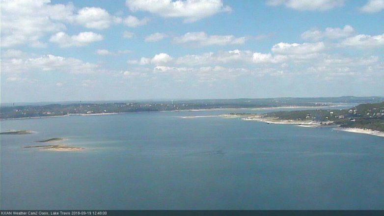 Lake Travis webcam, September 19, 2018 11:50 AM CT