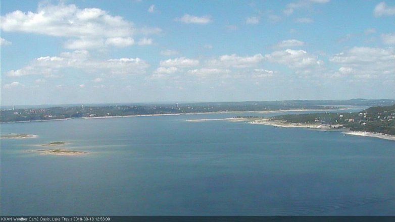 Lake Travis webcam, September 19, 2018 11:55 AM CT