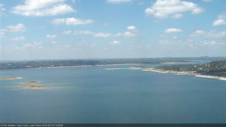 Lake Travis webcam, September 19, 2018 12:10 PM CT