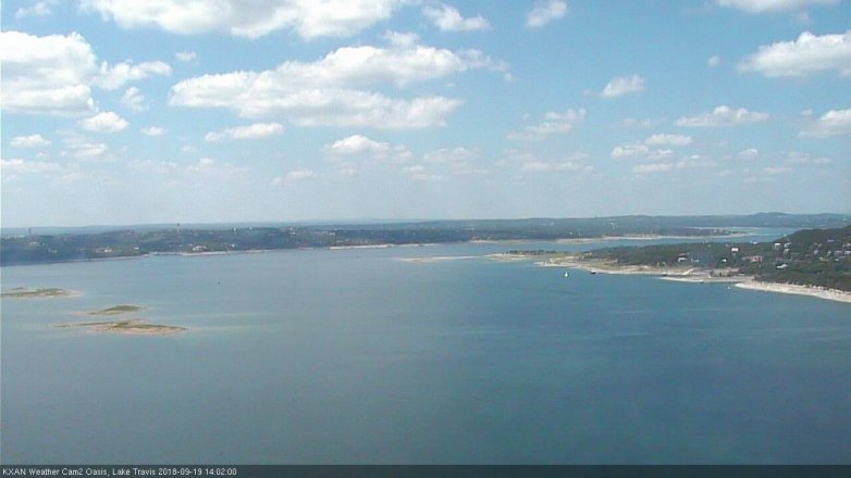 Lake Travis webcam, September 19, 2018 1:05 PM CT