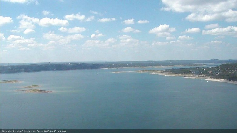 Lake Travis webcam, September 19, 2018 1:25 PM CT