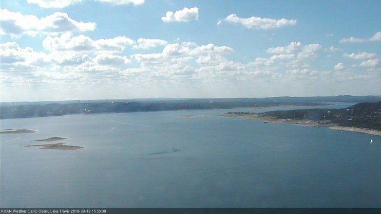 Lake Travis webcam, September 19, 2018 3:00 PM CT