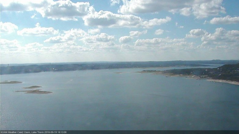 Lake Travis webcam, September 19, 2018 3:15 PM CT