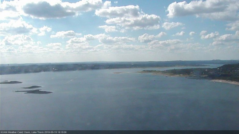 Lake Travis webcam, September 19, 2018 3:20 PM CT