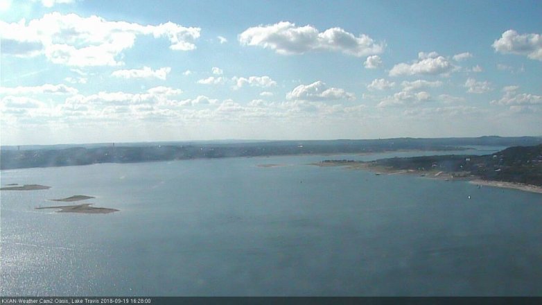 Lake Travis webcam, September 19, 2018 3:30 PM CT