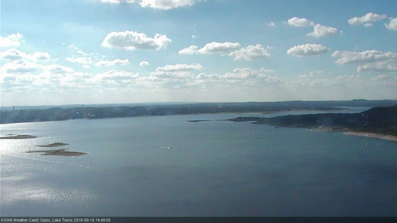 Lake Travis webcam, September 19, 2018 3:50 PM CT