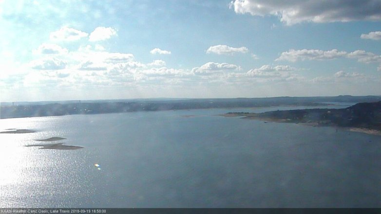 Lake Travis webcam, September 19, 2018 4:00 PM CT
