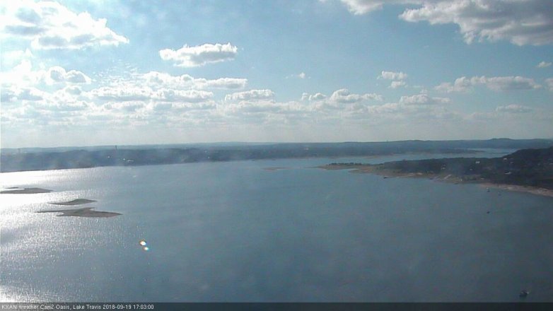 Lake Travis webcam, September 19, 2018 4:05 PM CT