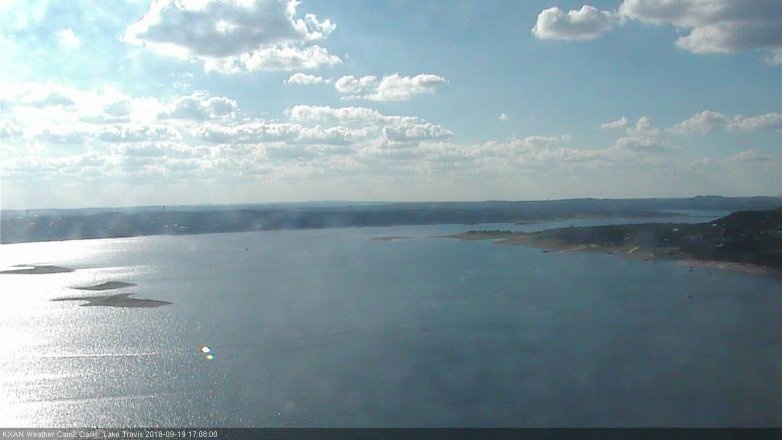 Lake Travis webcam, September 19, 2018 4:10 PM CT