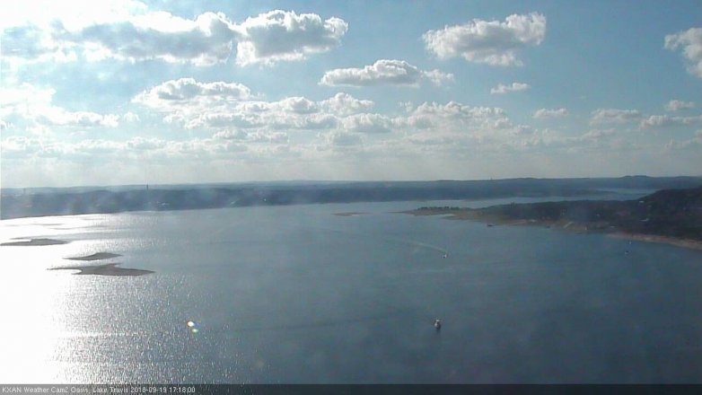 Lake Travis webcam, September 19, 2018 4:20 PM CT