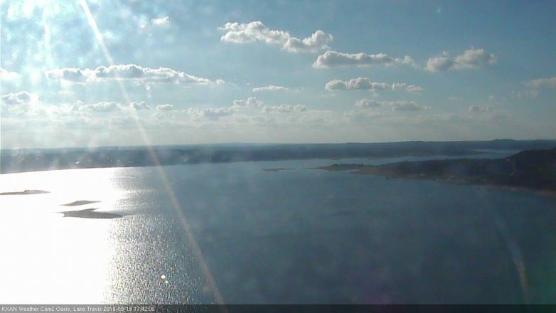Lake Travis webcam, September 19, 2018 4:45 PM CT