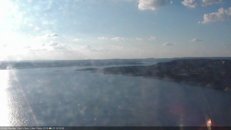 Lake Travis webcam, September 19, 2018 5:20 PM CT