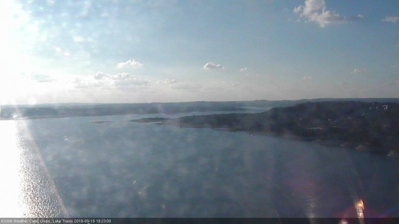 Lake Travis webcam, September 19, 2018 5:25 PM CT