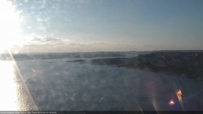 Lake Travis webcam, September 19, 2018 5:45 PM CT