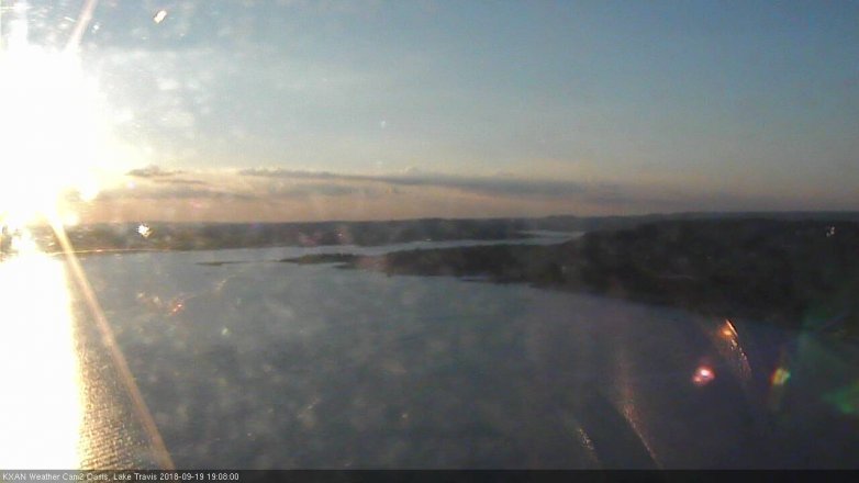 Lake Travis webcam, September 19, 2018 6:10 PM CT