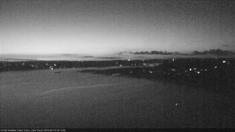 Lake Travis webcam, September 19, 2018 7:15 PM CT