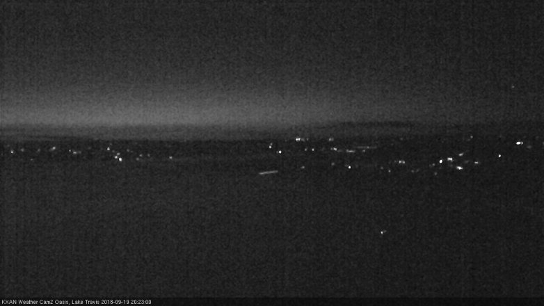 Lake Travis webcam, September 19, 2018 7:25 PM CT