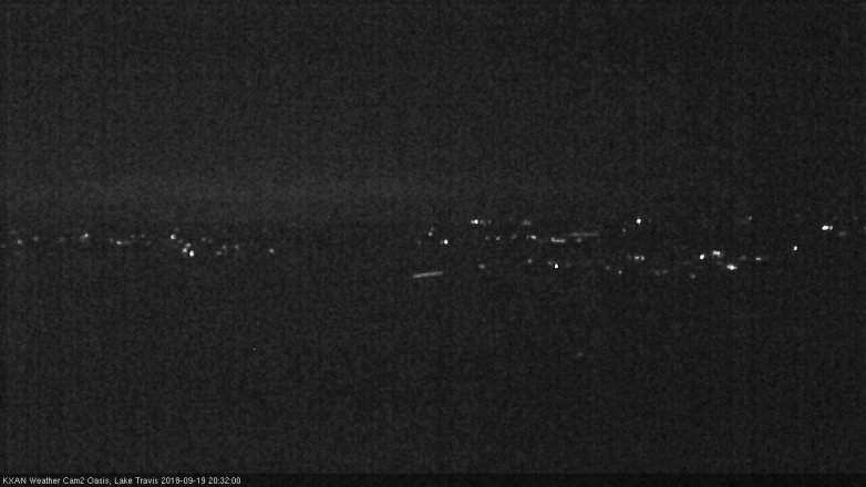 Lake Travis webcam, September 19, 2018 7:35 PM CT