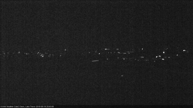 Lake Travis webcam, September 19, 2018 7:45 PM CT