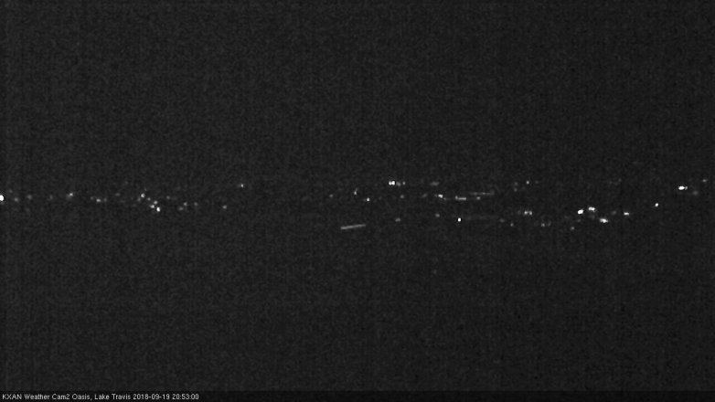 Lake Travis webcam, September 19, 2018 7:55 PM CT