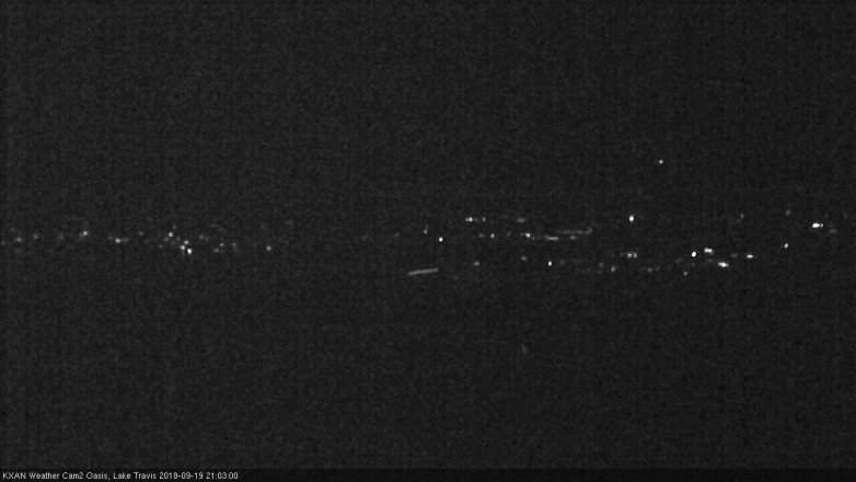 Lake Travis webcam, September 19, 2018 8:05 PM CT