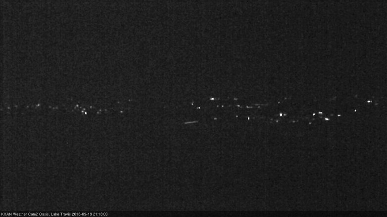 Lake Travis webcam, September 19, 2018 8:15 PM CT