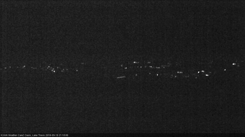 Lake Travis webcam, September 19, 2018 8:20 PM CT