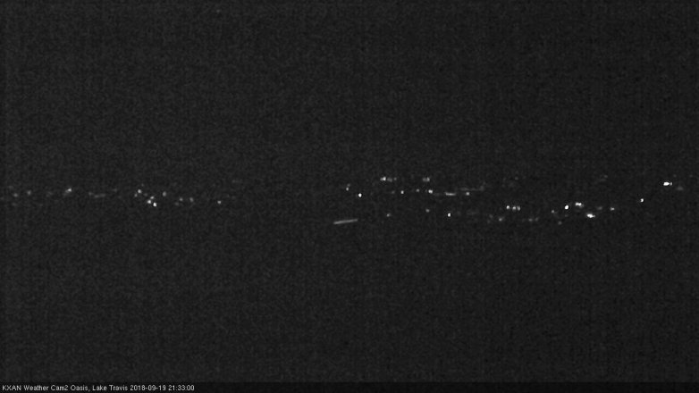 Lake Travis webcam, September 19, 2018 8:35 PM CT