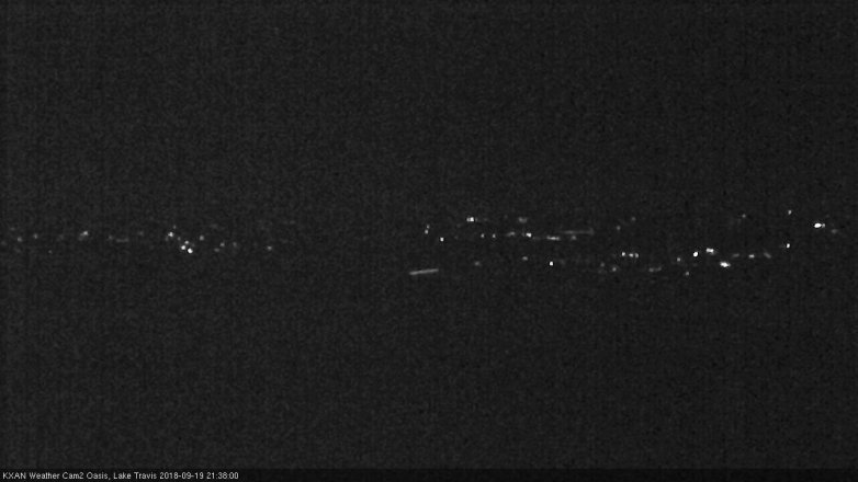 Lake Travis webcam, September 19, 2018 8:40 PM CT