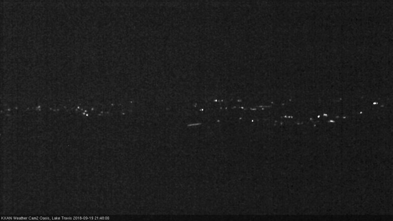 Lake Travis webcam, September 19, 2018 8:50 PM CT