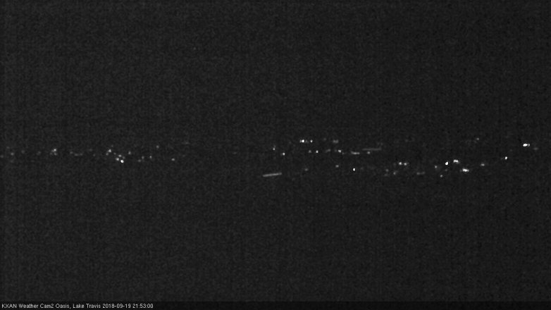 Lake Travis webcam, September 19, 2018 8:55 PM CT