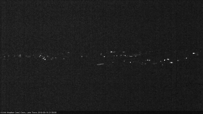 Lake Travis webcam, September 19, 2018 9:00 PM CT