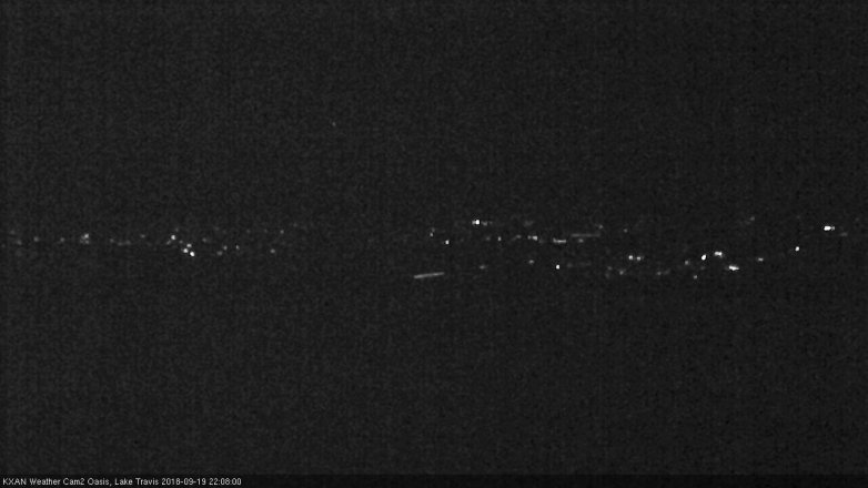 Lake Travis webcam, September 19, 2018 9:10 PM CT