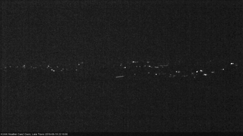 Lake Travis webcam, September 19, 2018 9:20 PM CT