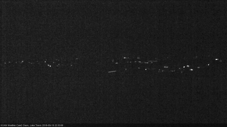 Lake Travis webcam, September 19, 2018 9:35 PM CT