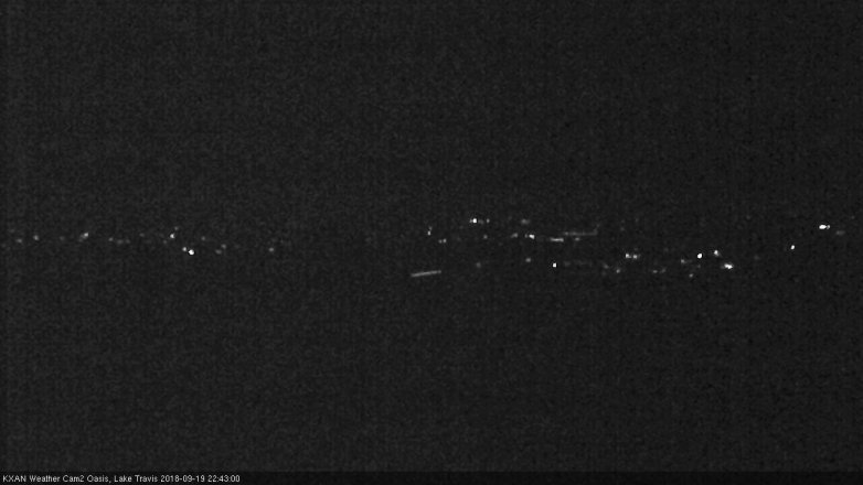Lake Travis webcam, September 19, 2018 9:45 PM CT