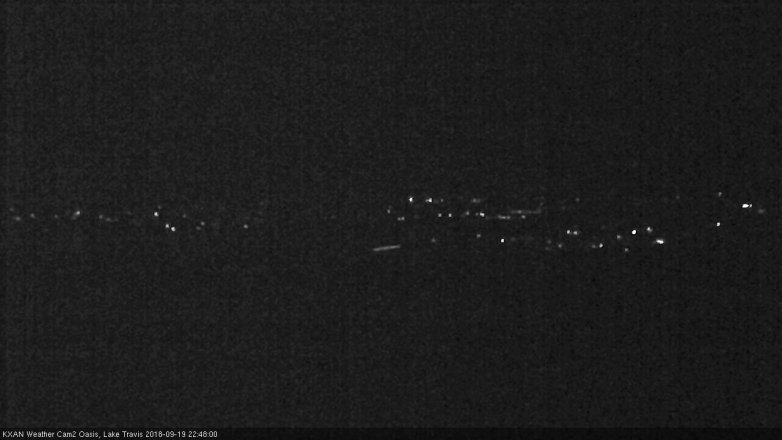 Lake Travis webcam, September 19, 2018 9:50 PM CT