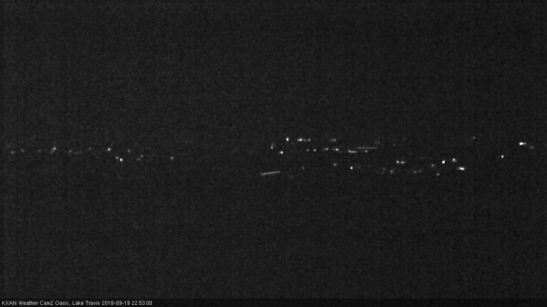 Lake Travis webcam, September 19, 2018 9:55 PM CT