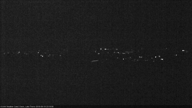 Lake Travis webcam, September 19, 2018 10:20 PM CT