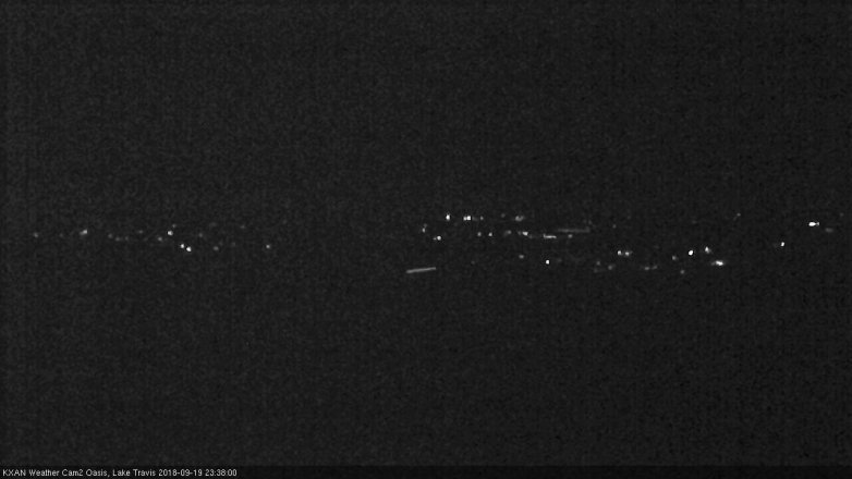 Lake Travis webcam, September 19, 2018 10:40 PM CT