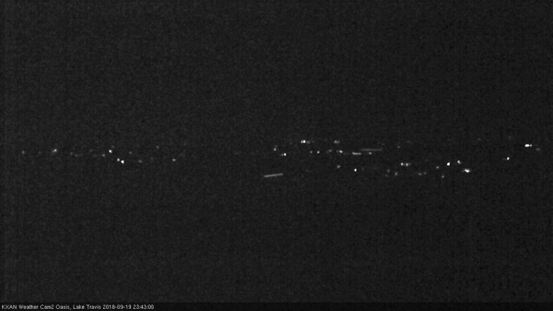Lake Travis webcam, September 19, 2018 10:45 PM CT
