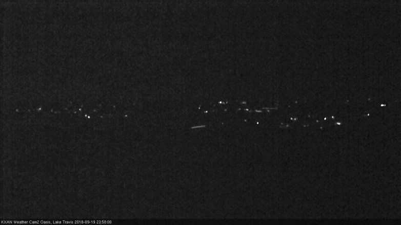 Lake Travis webcam, September 19, 2018 11:00 PM CT