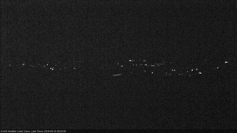 Lake Travis webcam, September 19, 2018 11:05 PM CT